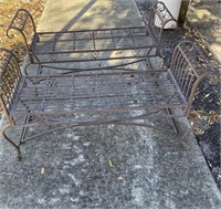 Iron Garden Benches