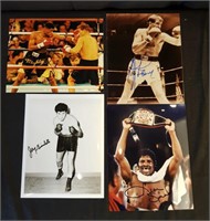 Autographed Boxing Photos - Cooney, Spinks More