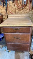 Three Drawer Cabinet w/ Contents 25 x 25 x 39