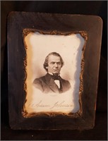 Andrew Johnson Engraving in Frame