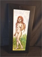 Original Nude Painting on Board