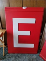 PLASTIC "E" FOR OUTDOOR SIGN 48"TALL -