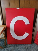 PLASTIC "C" FOR OUTDOOR SIGN 48"TALL -