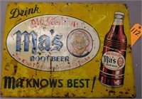 MA'S ROOT BEER SIGN