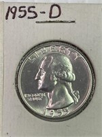 1955-D Quarter MS65