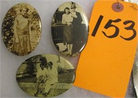 3 VINTAGE PICTURE MIRRORS