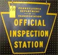 INSPECTION STATION SIGN