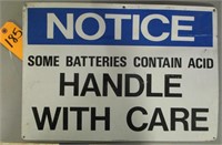 HANDLE WITH CARE SIGN