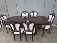 7 PIECE LACQUERED DINING ROOM SUITE