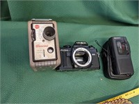 3pc - Two (2) Cameras & One (1) Mini Recorder