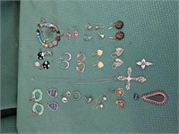 Assorted Jewelry & 4pc Silver