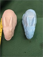 Two (2) Rabbits (Pink & Blue) (NMGCS)