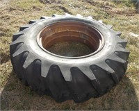 18.4 - 34  tire and rim
