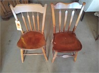 Mismatched Wood Chairs