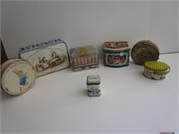 Old Assortment Of Tins