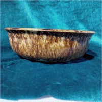 Yellow ware pottery bowl