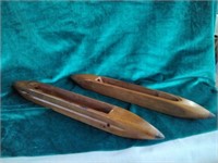 Pair of wood string dispensers