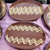 Oval shaped pottery