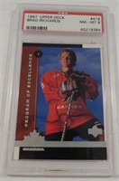 PSA 8 RC Brad Richards 1997 Upperdeck #418 Rookie