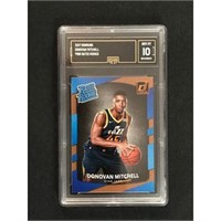 2017 Donruss Donovan Mitchell Rc Gma 10