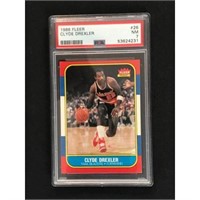 1986 Fleer Clyde Drexler Rookie Psa 7