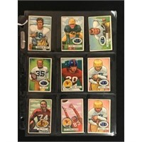 9 1951 Bowman Football Cards With Hof