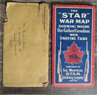 WWI Star War Map Canadian Battlefields Edition OLD