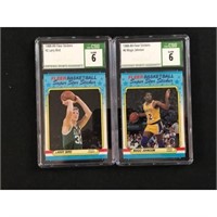 1988 Fleer Stickers Bird/magic Graded Csg 6