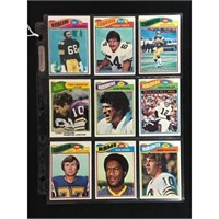 9 1977 Topps Football Stars/hof