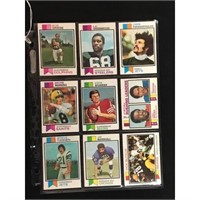 9 1973 Topps Football Stars/hof