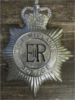 West Midlands British Police Helmet Badge UK