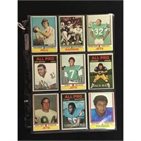 9 1974 Topps Football Stars/hof