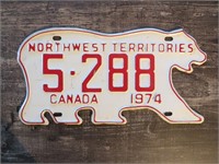74 Northwest Territories Polar Bear License Plate