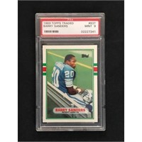 1989 Topps Traded Barry Sanders Rookie Psa 9