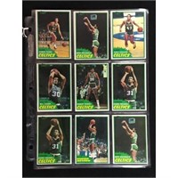 13 1981 Topps Boston Celtics Cards