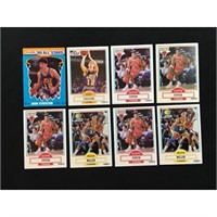 8 1990 Fleer Basketball Stars