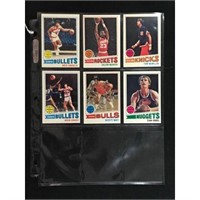 6 1977 Topps Basketball Cards High Grade