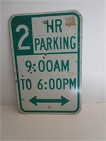 Bullet Holed Parking Sign 12"x18"