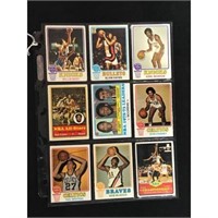 9 1973 Topps Basketball Stars/hof