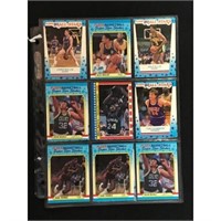 16 1980's Fleer Basketball Stickers With Stars