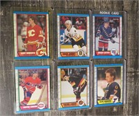 1989-90 OPC Rookie Hockey Cards Leetch Roberts Lot
