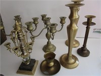 Brass Candles Lot