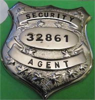Canadian Security Agent Officer Badge Vintage