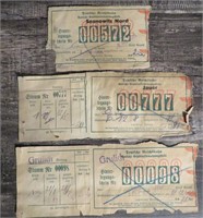WWII Lot German Soldiers Train Tickets Third Reich
