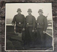 WWII German Soldiers Photograph Uniforms Helmets++