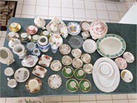 Assortment of Tea Cups & Serving dishes