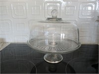 Vintage Glass Pedastal Cake Plate