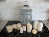 FArmhouse Lantern and Misc. Candles