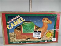 Illuminated camel, in original box, general foam