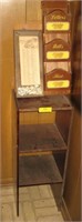 32x12x12 Wood Bookshelf & Letter Holder &
